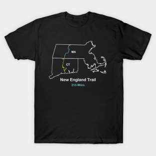 New England Trail, Route Map Design T-Shirt